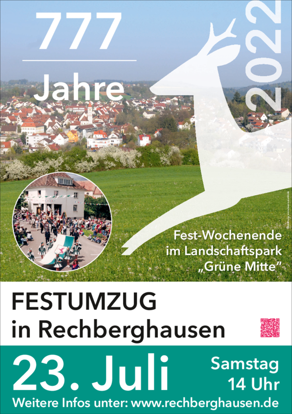 Plakat Festumzug am 23.Juli